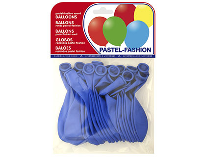 20 globos pastel azul medio